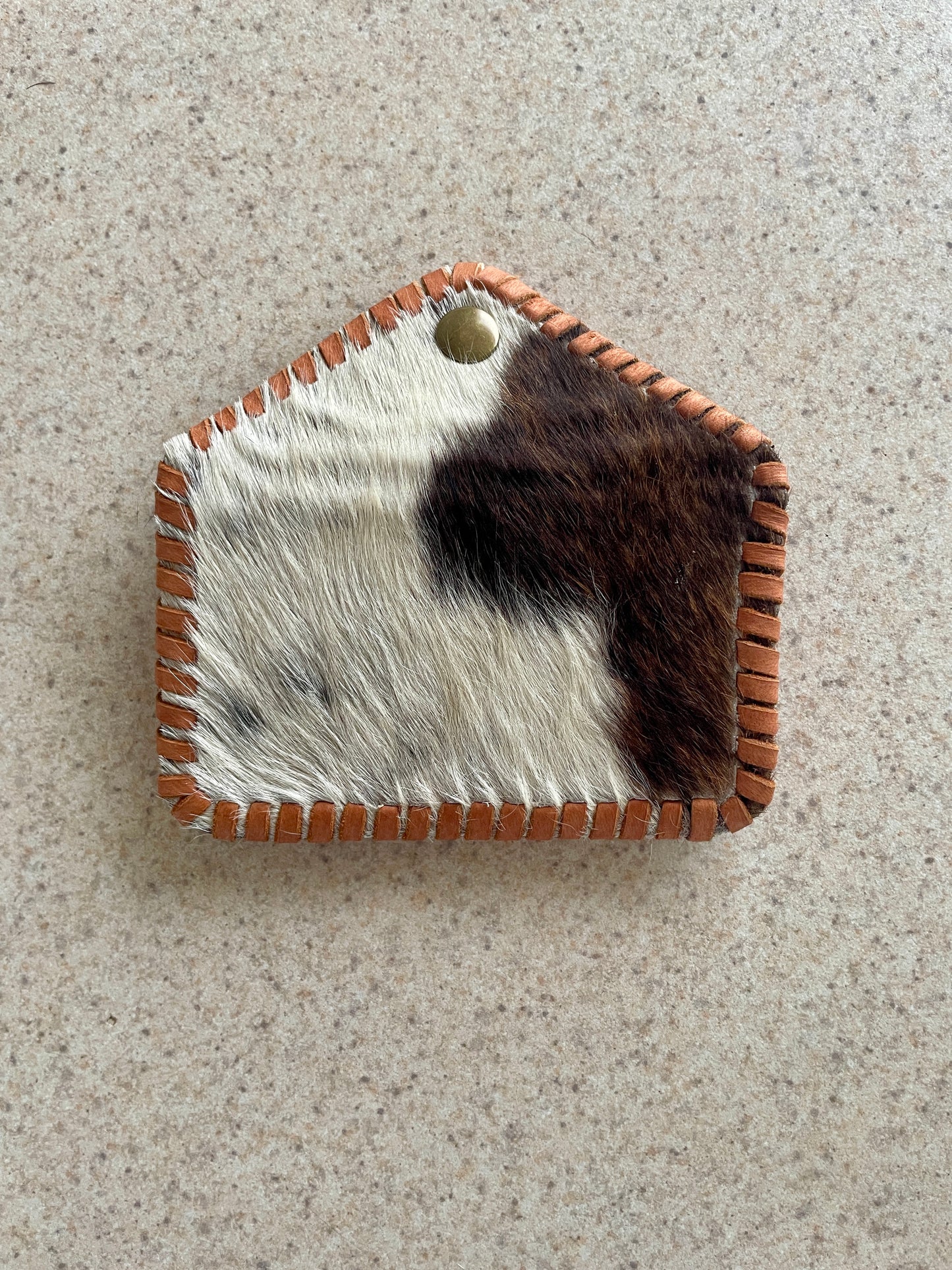 Tri Color Hair on Hide Cowgirl Card Holder