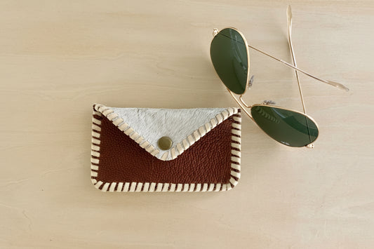 Light Tan Speckled Hair on Hide Cowgirl Card Holder