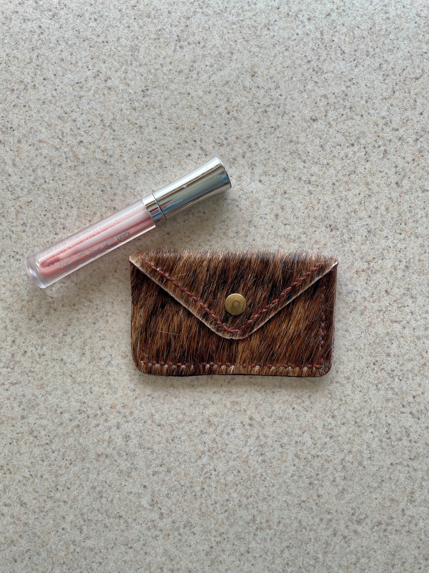 Brindle Hair on Hide Cowgirl Card Holder