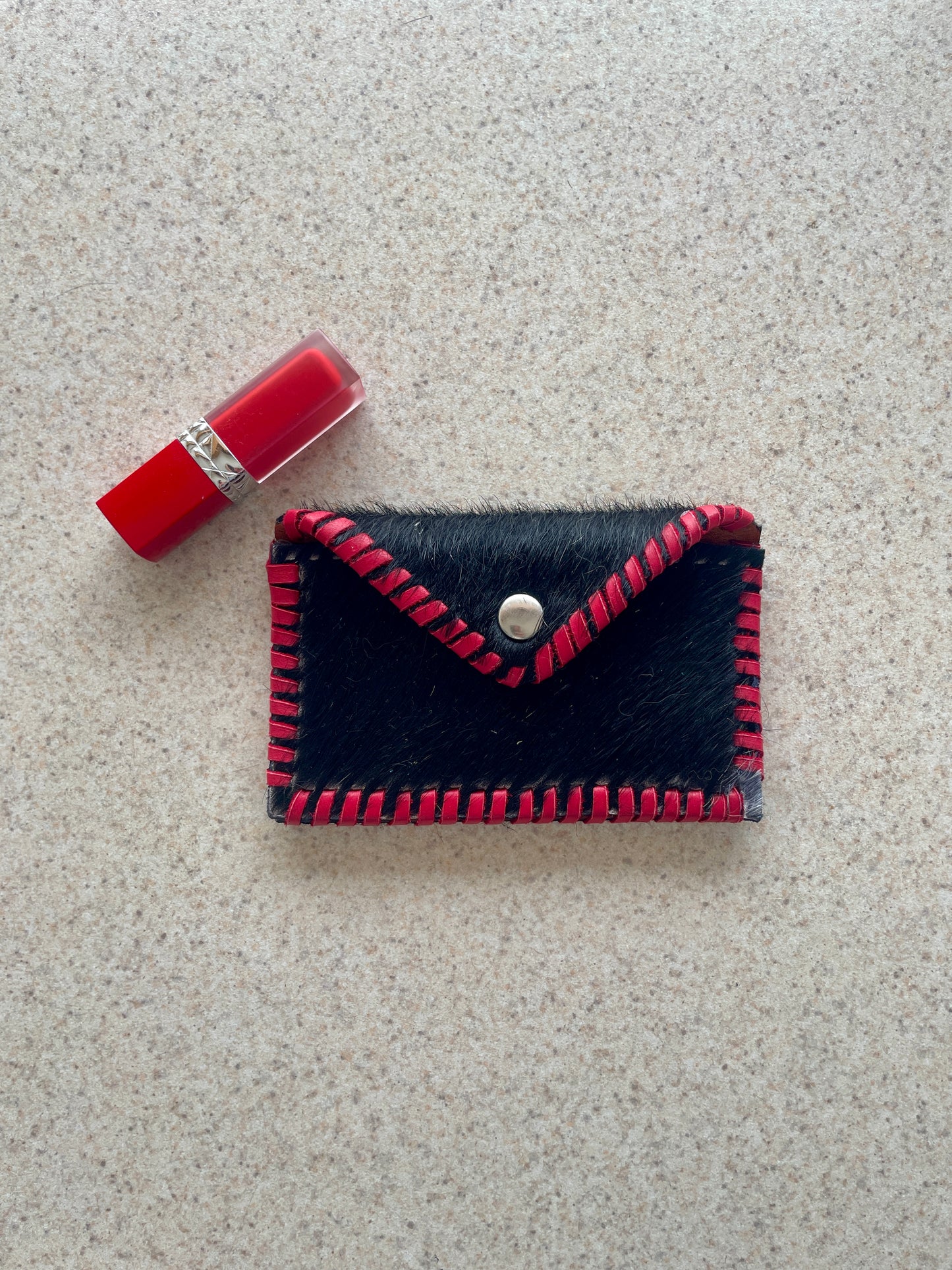 Black Hair On Hide Cowgirl Card Holder