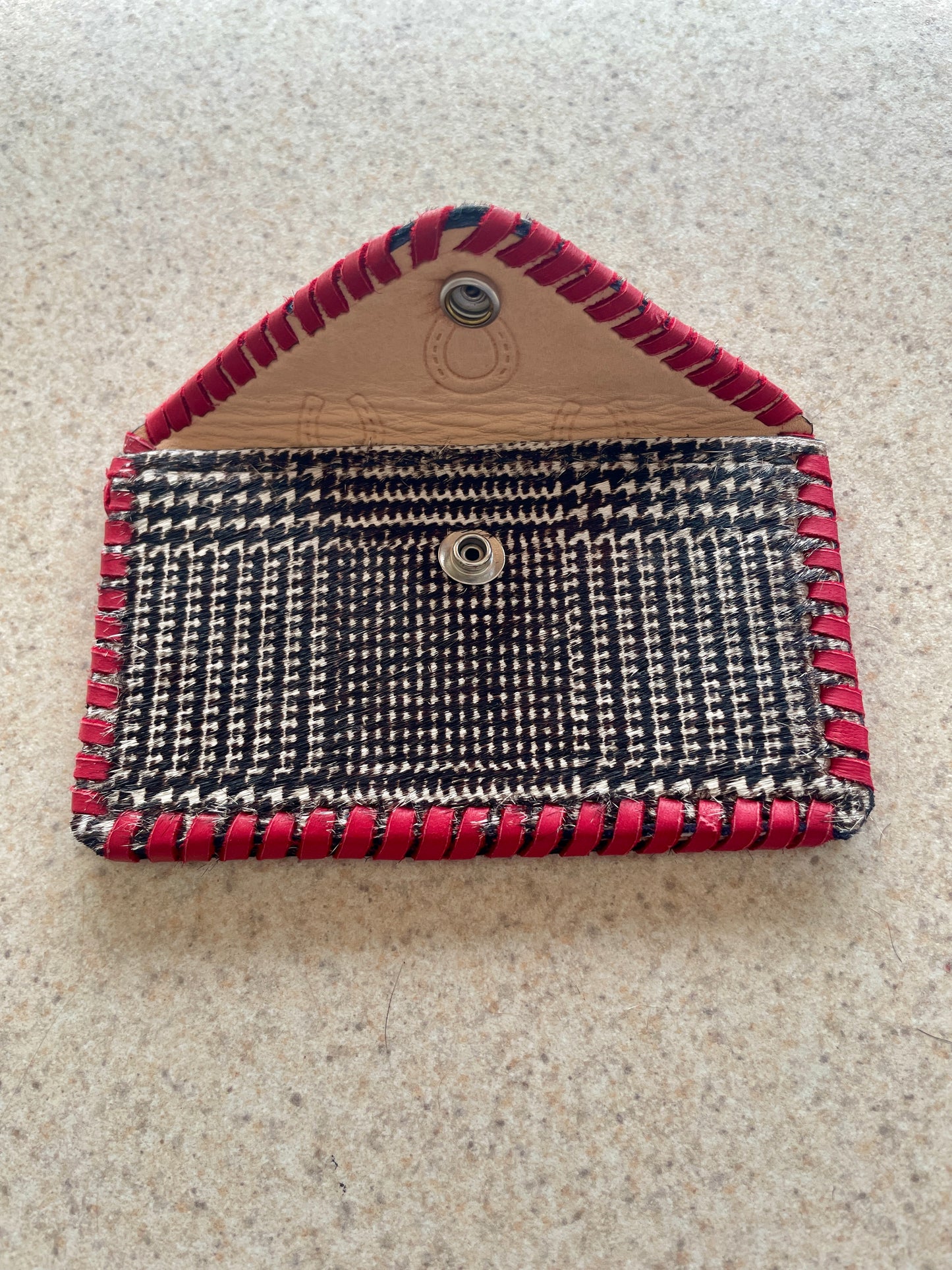 Black and White Cowgirl Card Holder