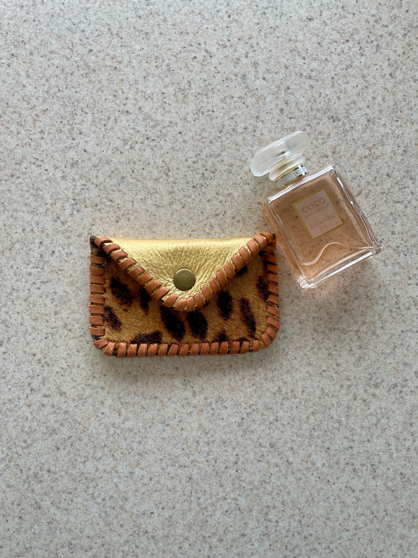 Leopard and Gold Cowgirl Card Holder